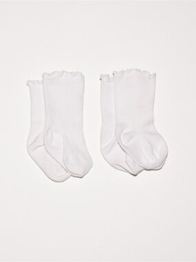 Jefferies Socks Ripple Edge Smooth Toe Turn Cuff Socks 2 Pair